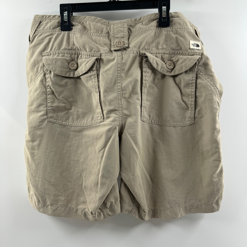 The North Face Women’s Khaki Utility Shorts Zipper Fly Size 12 - Picture 7 of 8